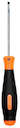 Отвертка шлицевая 5.0х100мм оранж. серия SHTOK 09102