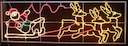 Фигура из дюралайта "Дед Мороз с оленями" 88х266см 175Вт 220В IP44 мультиколор NEON-NIGHT 501-311