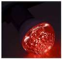 Лампа шар 1 Вт Е27 DIA 50 9 светодиодов красный шар