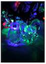 Гирлянда декоративная "Елочные игрушки" (прозр. насадки-пингвины лошадки маленькие олени) 4.4м 30LED мультиколор Космос KOC_GIR30LEDMIX3_RGB