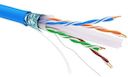 Информационный кабель экранированный F/UTP 4х2 CAT6, LSZH, синий