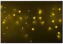 Гирлянда Айсикл (бахрома) светодиодный 4.8х0.6м прозрачный провод 220В желтый