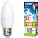 Лампа светодиодная LED-C37-6W/NW/E14/FR/O 6Вт свеча 4500К бел. E14 450лм 175-250В Volpe 10213