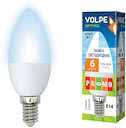 Лампа светодиодная LED-C37-6W/NW/E27/FR/O 6Вт свеча 4500К бел. E27 450лм 175-250В Volpe UL-00001067