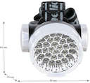 Фонарь налобный LED 5325-30Mx (30 ультра ярких LED 4 режима; 3хR6 в комплекте; метал.) Camelion 12642