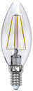 Лампа светодиодная LED 5вт 200-250В свеча диммируемая 450Лм Е14 4000К Uniel Air филамент