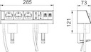 Бокс настольный укомплектованный DB DB-MH1B3 D3S2K OBO 6116961