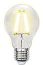 Лампа светодиодная LED 8вт 200-250В форма А прозрачное 800Лм Е27 4000К Uniel Sky филамент