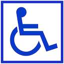 Знак безопасности BL-3015.D01 "Символ доступности для инвалидов" Белый свет a18769