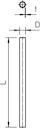 Труба без резьбы гальваническое цинк. d50 3000мм S50W G (дл.3м) OBO 2046845