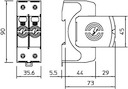 Устройство защиты от импульсных перенапр. УЗИП 550В SurgeController V20-2-550 2 пол. OBO 5095212