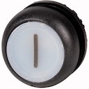 Головка кнопки с подсветкой без фикс. бел. с обозначением I; черн. лицевое кольцо M22S-DL-W-X1 EATON 216943