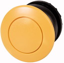 Головка кнопки M22S-DP-Y грибовидная без фикс. жел.; черн. лицевое кольцо EATON 216719