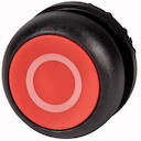 Головка кнопки M22S-D-R-X0 без фикс. красн. с обозначение O; черн. лицевое кольцо EATON 216606
