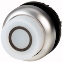 Головка кнопки M22-DRLH-W-X0 выступающая с фикс. с подсветкой. бел. EATON 216806