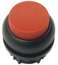 Головка кнопки M22S-DH-R выступающая без фикс. красн.; черн. лицевое кольцо EATON 216642