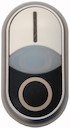Кнопка двойная с сигнальной лампой; лампа и кнопка I - плоские кнопка О выступающая M22-DDLM-WS-X1/X0 EATON 284832