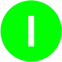 Линза для кнопок M22-XDLH-G-X1 с подсветкой выступающая "I" зел. EATON 218341
